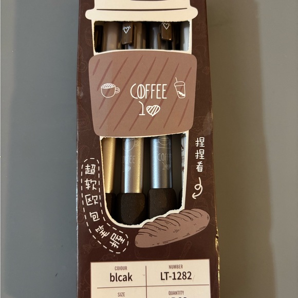 Colorful Coffee-Themed Notebook and pen set - Picture 2 of 7